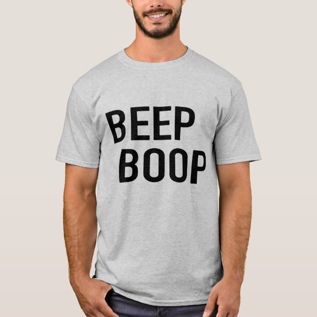 Camiseta Beep Boop, ¿eres un robot? -Camiseta (Anverso)