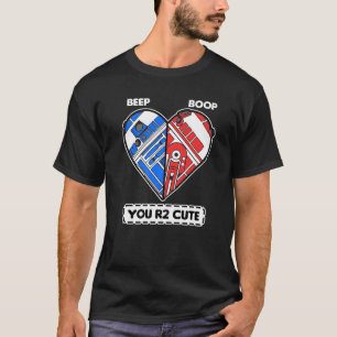 Camiseta Beep Boop Robot Heart Día de San Valentín Cute Lov