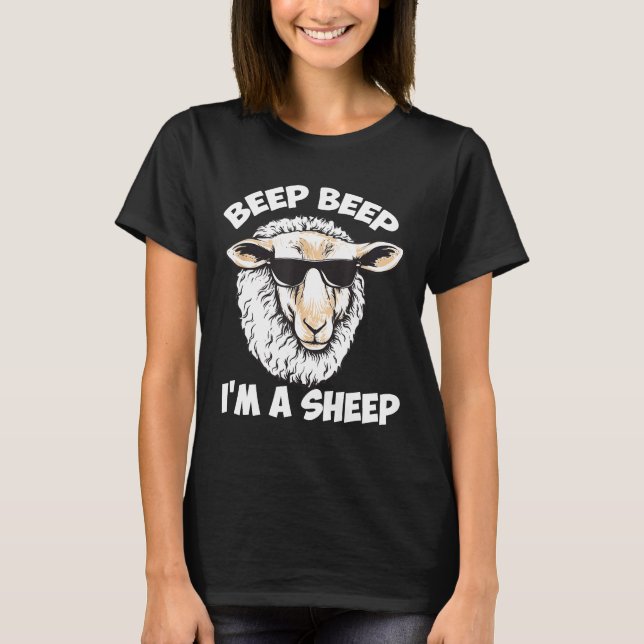 Camiseta Beep I'm a Sheep Funny Farmer or Animal Love (Anverso)