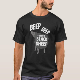 Camiseta Beep I'm The Black Sheep Sarcastic Dark Sayin