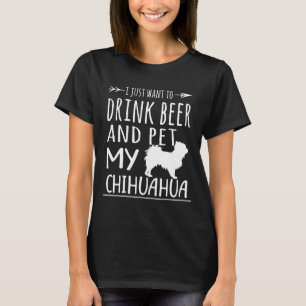 Camiseta Beer Amp Mascota My Chihuahua Shirt Dog Amp Beer L