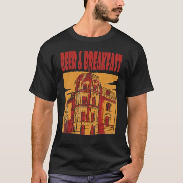 Camiseta Beer And Breakfast Beer Hotel Beer Humor Beer Drin (Anverso)