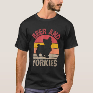 Camiseta Beer and Yorkies Yorkshire Terrier Dog Lover Toy S