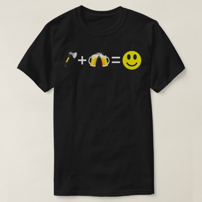 Camiseta Beer Ax Lanzando Happy Face Hatcher Lovers Gift (Diseño del anverso)