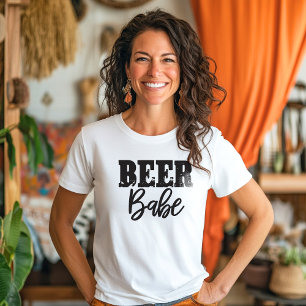 Camiseta Beer Babe   Cerveza femenina divertida