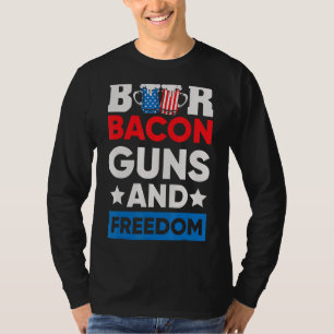 Camiseta Beer Bacon Y Libertad 4 De Julio 1