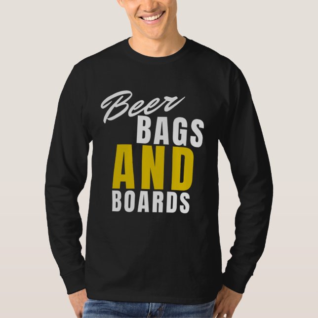 Camiseta Beer Bags And Boards   Cornhole  2 (Anverso)