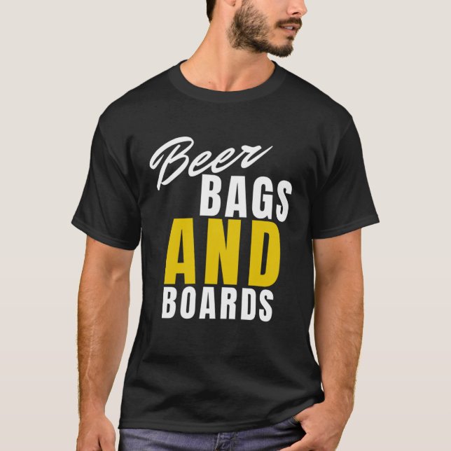 Camiseta Beer Bags And Boards   Cornhole  2 (Anverso)
