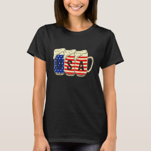 Camiseta Beer Bandera Americana Beber 4 De Julio Hombres Mu