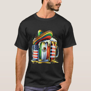 Camiseta Beer Bandera Mexicana Usa Cinco De Mayo Fiesta De
