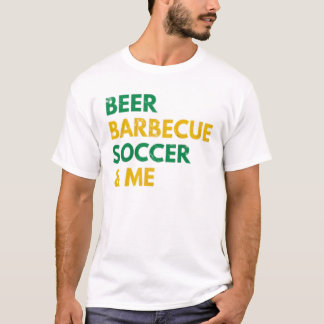 Camiseta Beer Barbecue Soccer And Me Funny Brazil