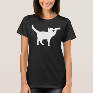 Camiseta Beer Bebida Gato Frasco Mascota Bebida Humor Alcoh