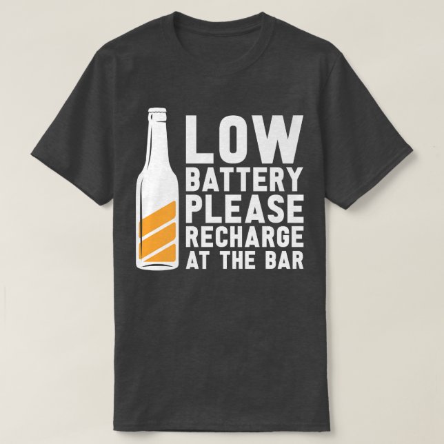 Camiseta Beer Beer Bebida Recarga De Alcohol En El Bar (Diseño del anverso)