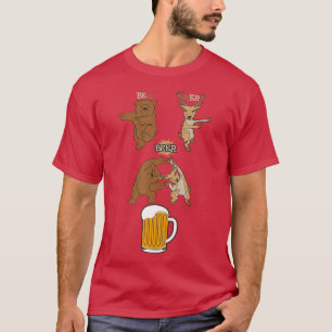 Camiseta Beer Beer Beer Bear Plus Deer Equívocamente Beer