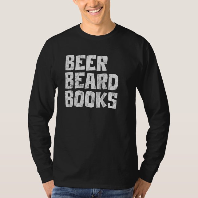 Camiseta Beer Beer Beer Bebe Beart Men Book Readin (Anverso)