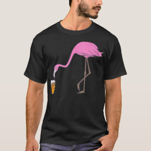 Camiseta Beer Beer Beer Borracho Rosa Flamingo Gracioso Páj