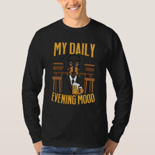Camiseta Beer Beer Beer Daily Evending Mood Dachshund Beer