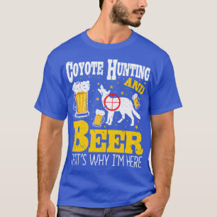 Camiseta Beer Beer Caza de Coyote divertida