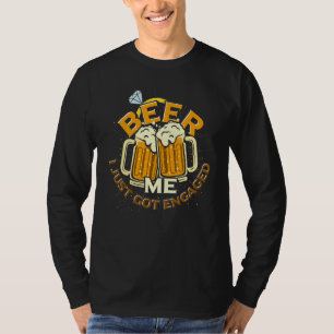 Camiseta Beer Beer Compromiso De Pareja Recién Comprometido