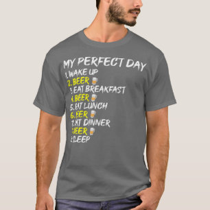 Camiseta Beer Beer Día Perfecto TShirt Fiesta Craft Tee