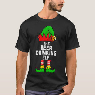 Camiseta Beer Beer Elf Navidades familiares T-Shir