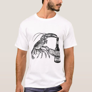 Camiseta Beer Beer Lobster Funny Craft Beer T-Shirs