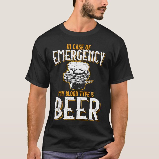 Camiseta Beer Beer Lovers Hops Malt Saufen Alcohol Saying (Anverso)