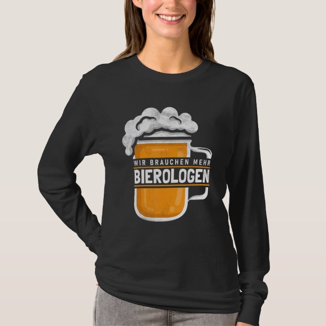 Camiseta Beer Beer Ologist Virologs Fiesta Alcohol (Anverso)