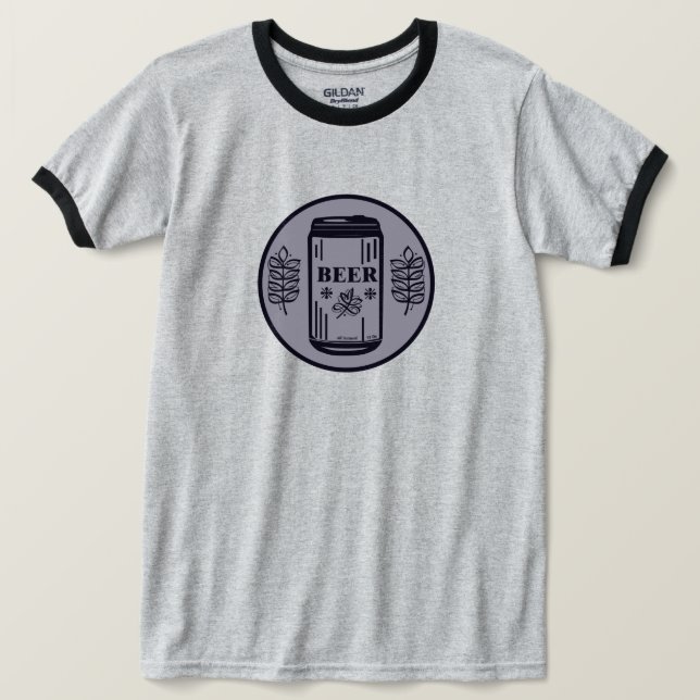 CAMISETA BEER CAN (Anverso del diseño)