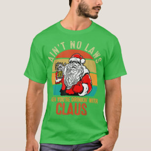 Camiseta Beer Cerveza Con Santa Claus Gracioso Vintage Retr