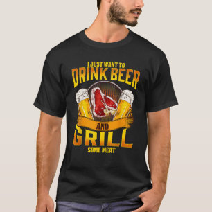 Camiseta Beer Cerveza Grill Carne Grilling BBBQ Barbacoa Dr