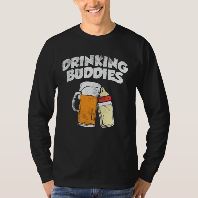 Camiseta Beer Dad Beber a Buddy Nuevo Padre (Anverso)