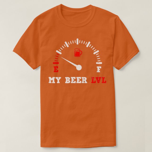 Camiseta Beer Dad Shirt My Beer Level LVL Gift (Diseño del anverso)