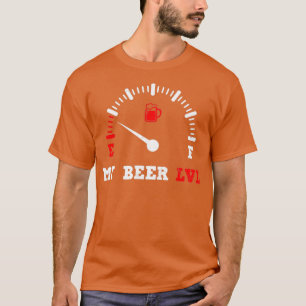 Camiseta Beer Dad Shirt My Beer Level LVL Gift