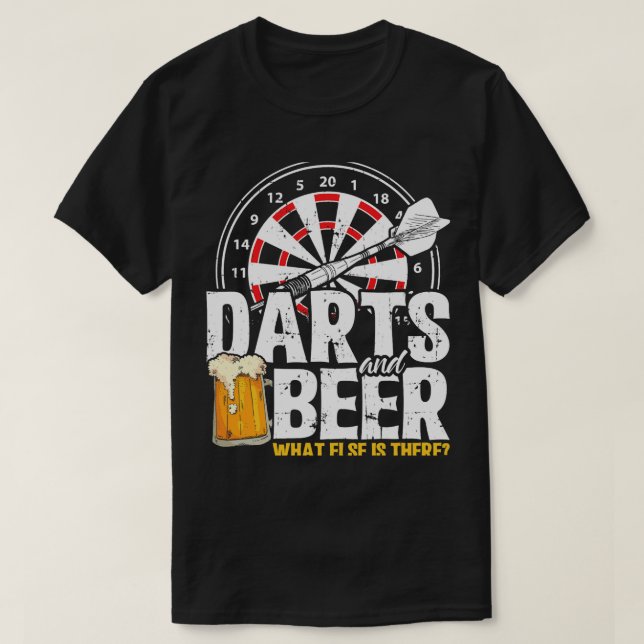 Camiseta Beer Darts Player Gift 180 Darts Beer (Diseño del anverso)