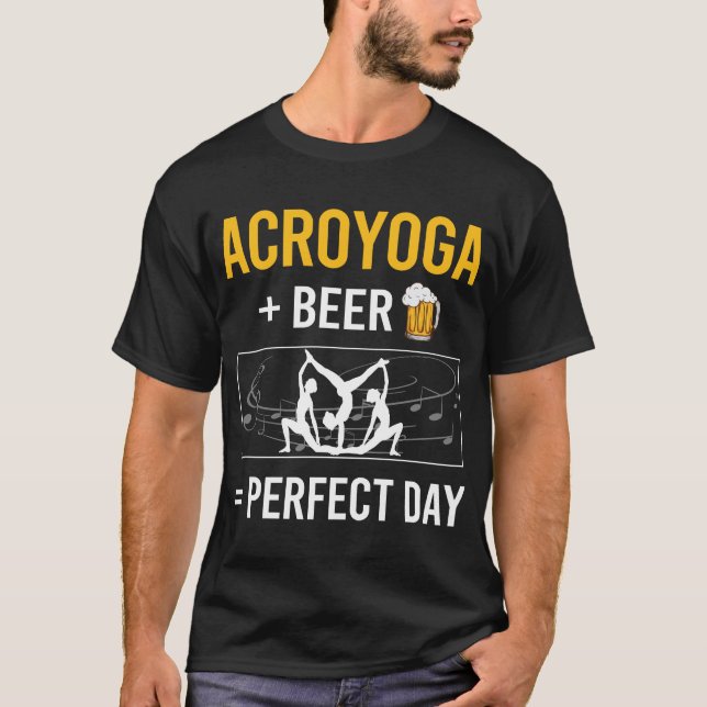 Camiseta Beer Day Acroyoga Acro Yoga (Anverso)