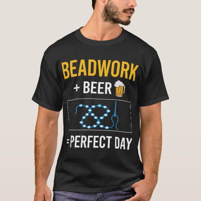Camiseta Beer Day Beadwork Beads (Anverso)