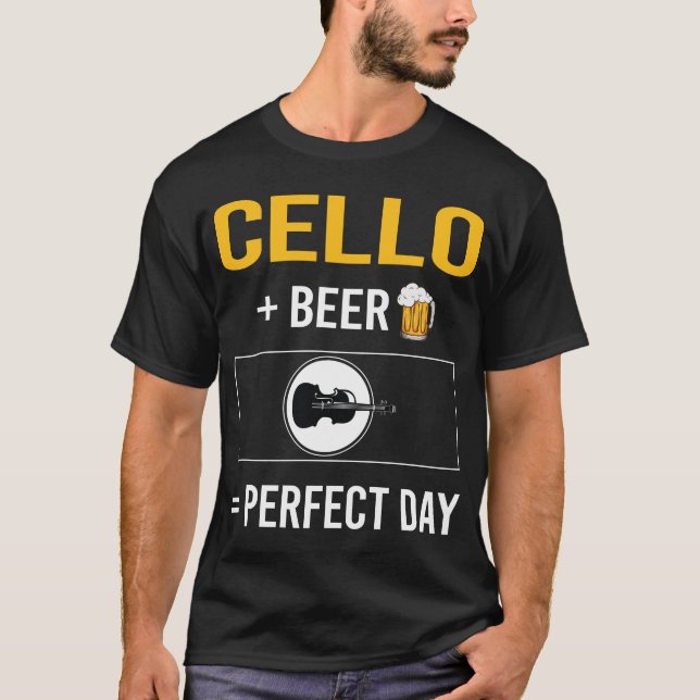 Camiseta Beer Day Cello Cellist (Anverso)