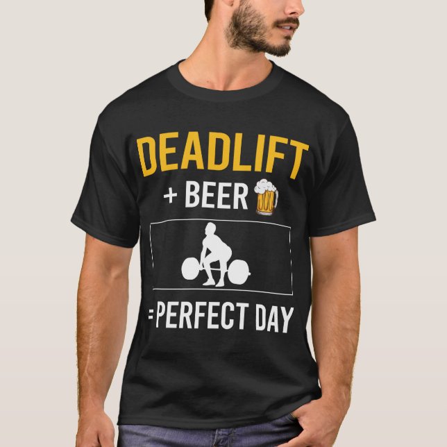 Camiseta Beer Day Deadlift (Anverso)
