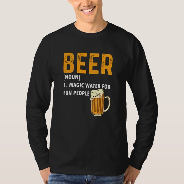 Camiseta Beer Definition  Magic Water For Fun People (Anverso)