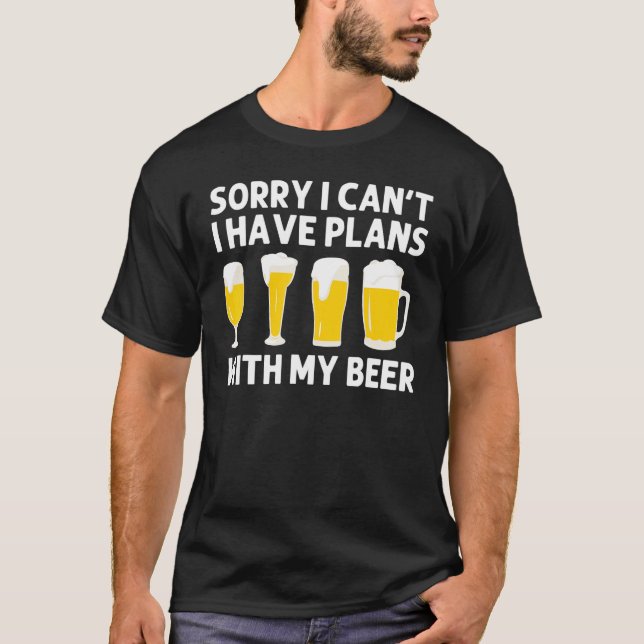 Camiseta Beer Designs For Men Women Cerveza Drinkers Alcoho (Anverso)