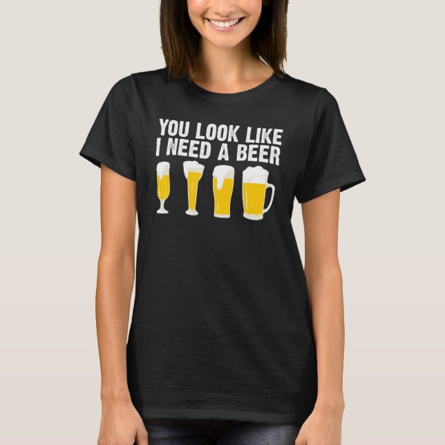 Camiseta Beer Designs For Men Women Cerveza Drinkers Alcoho (Anverso)