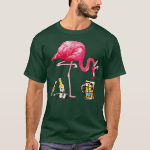 Camiseta Beer Día de Pascua Flamingo Vestido