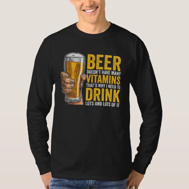 Camiseta Beer Doesn t have many Vitamins (Anverso)
