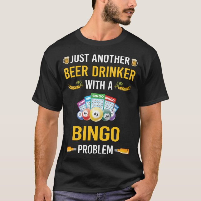 Camiseta Beer Drinker Bingo (Anverso)