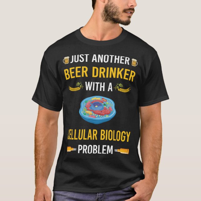 Camiseta Beer Drinker Biólogo de Biología Celular (Anverso)