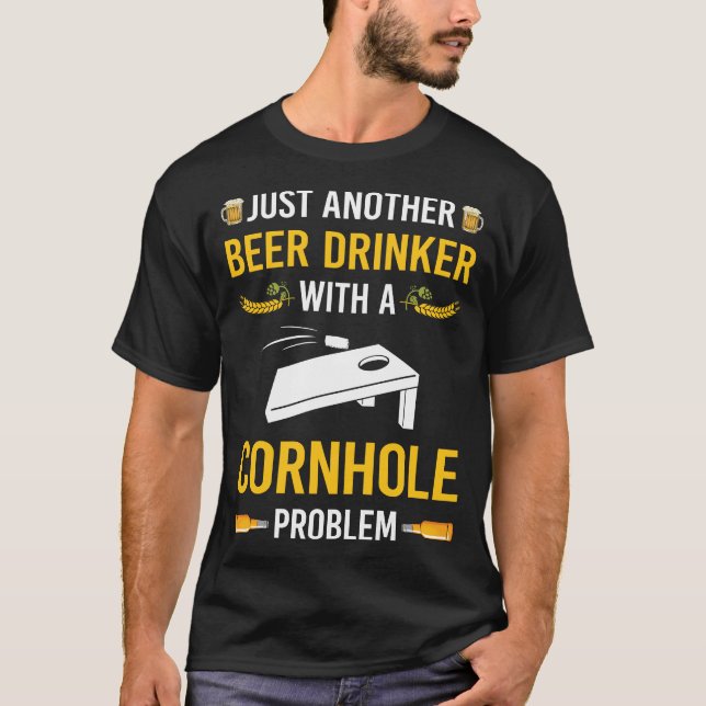 Camiseta Beer Drinker Cornhole (Anverso)