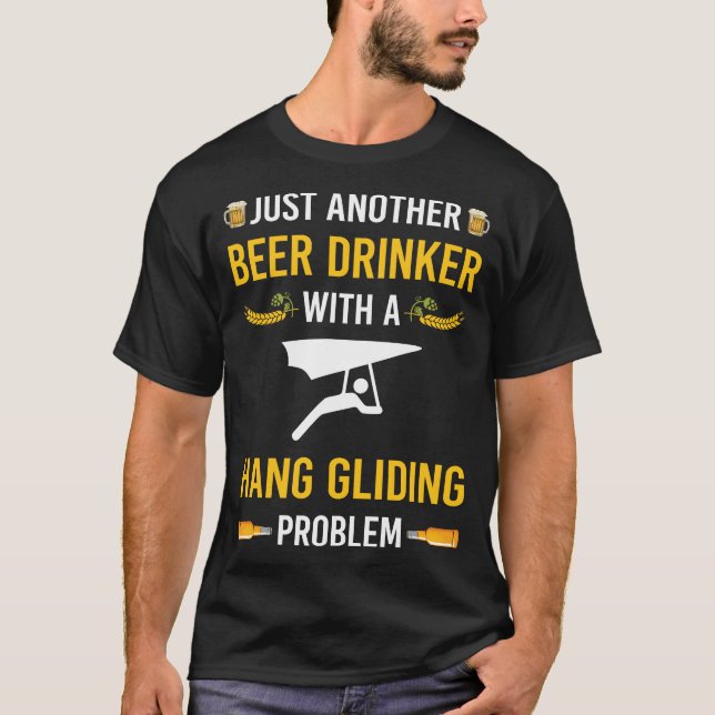 Camiseta Beer Drinker Hang Gliding Glider (Anverso)