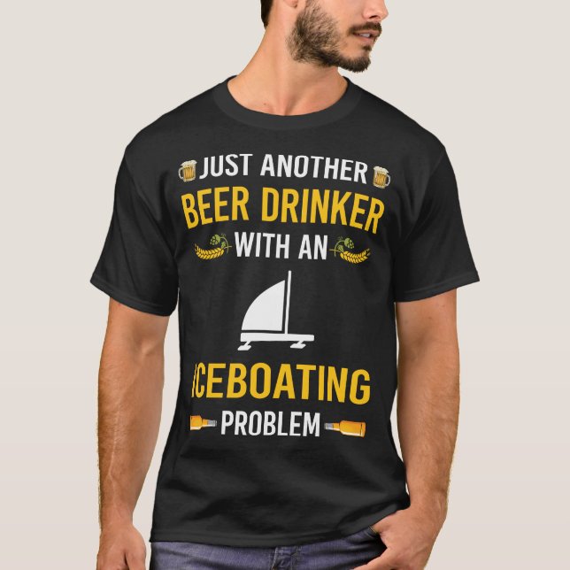 Camiseta Beer Drinker Hiceboat Carreras Race (Anverso)