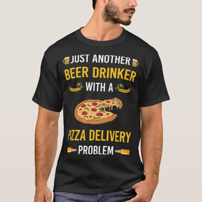 Camiseta Beer Drinker Pizza Delivery (Anverso)